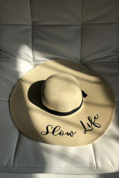 Пляжная шляпа Feba F65 с широкими полями Slow Life